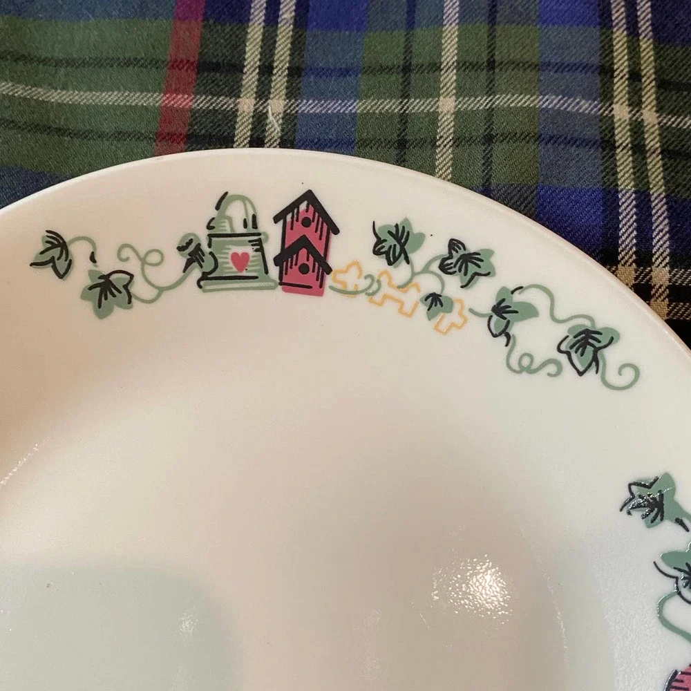 Corelle Birdhouse‎ Ivy Set of 4 Side Plates 6-3/4” FLAWLESS